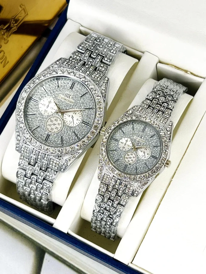 [Ch-000] *Product Name*: Couple Analog Watches Set - 2 Pcs For Men & Women