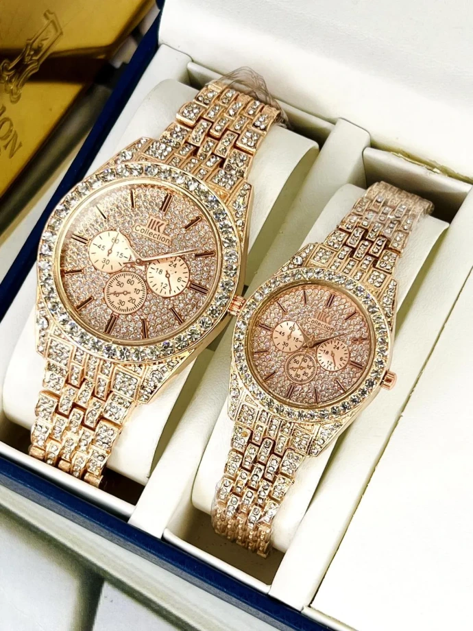 [Ch-000] *Product Name*: Couple Analog Watches Set - 2 Pcs For Men & Women